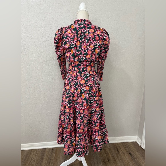 Diane von Furstenberg Floral Print Midi Length Dress Size S(6) - Picture 8 of 14